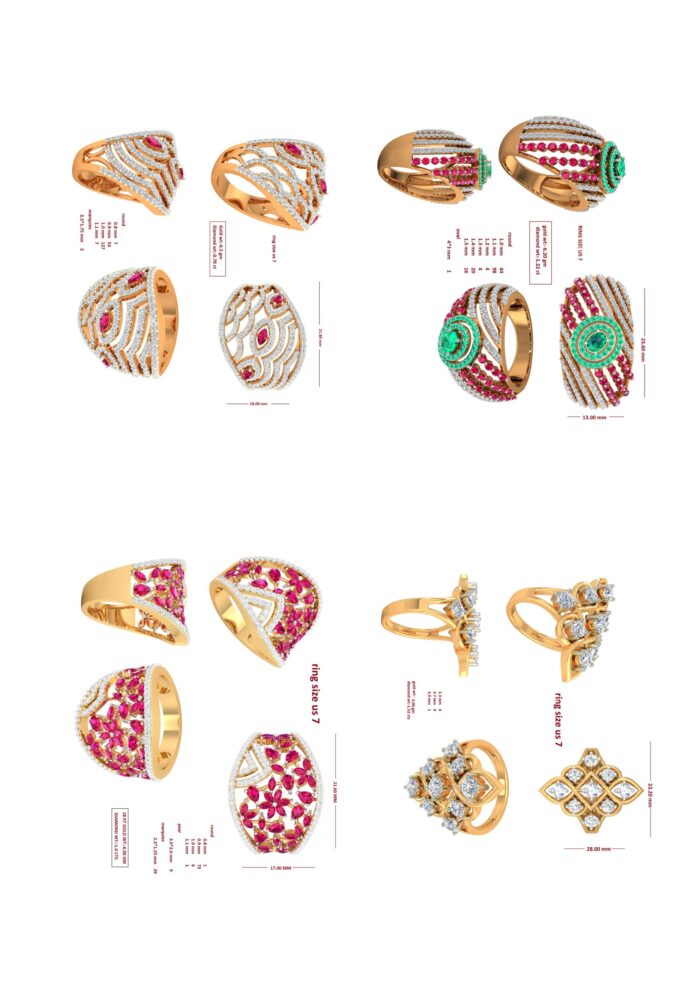 60 Cocktail Ladies Rings 11