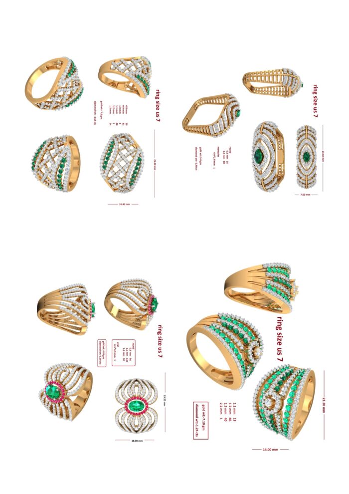 60 Cocktail Ladies Rings 13