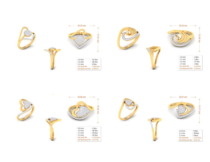 55 ladies rings 3dm and mgx 01