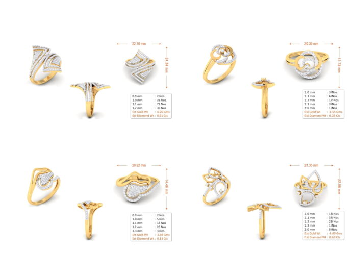 55 ladies rings 3dm and mgx 02