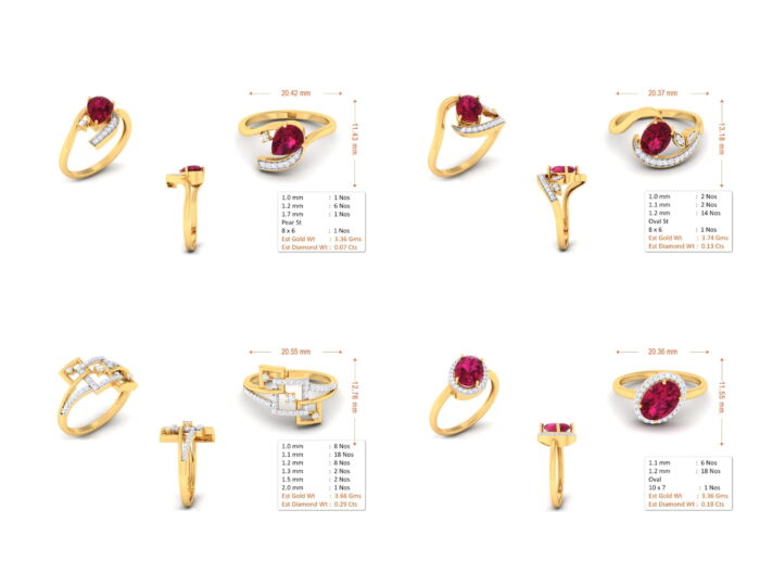 55 ladies rings 3dm and mgx 03