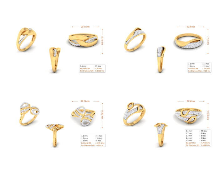 55 ladies rings 3dm and mgx 05