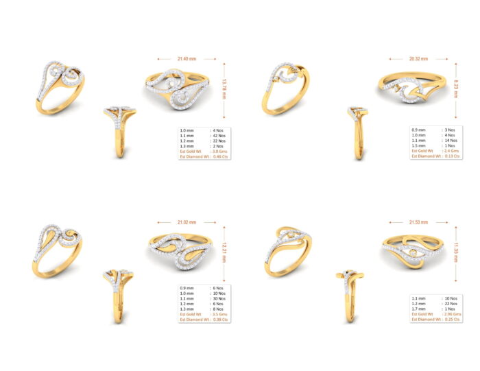 55 ladies rings 3dm and mgx 10