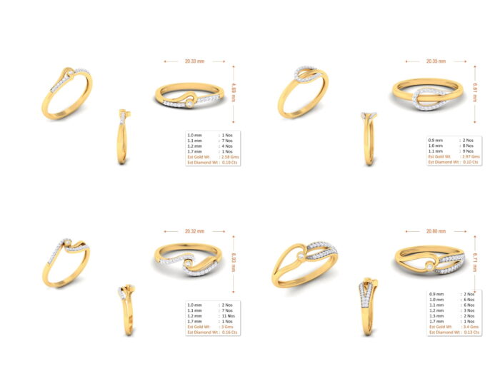 55 ladies rings 3dm and mgx 11