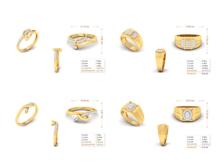 55 ladies rings 3dm and mgx 12