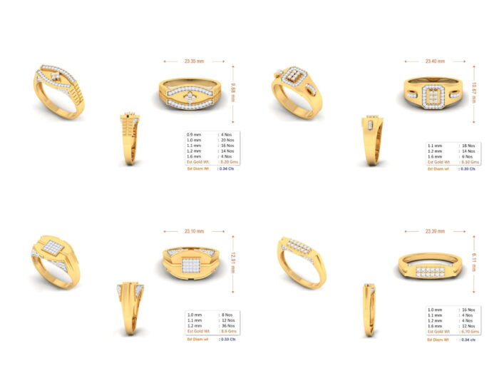 55 ladies rings 3dm and mgx 13