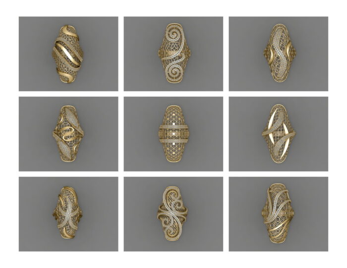 21 Light Weight Ladies Rings 3dm 2