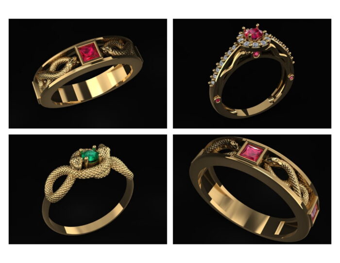 30 Antique Ladies Rings stl 5 1