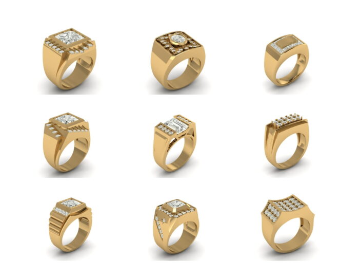 60 Gents Rings 3dm 1