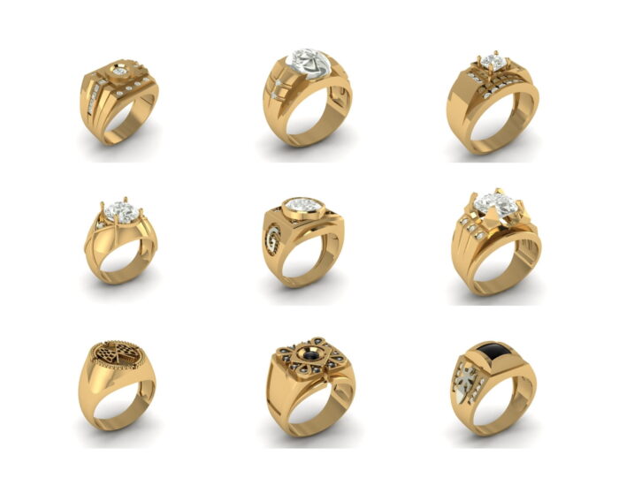 60 Gents Rings 3dm 4