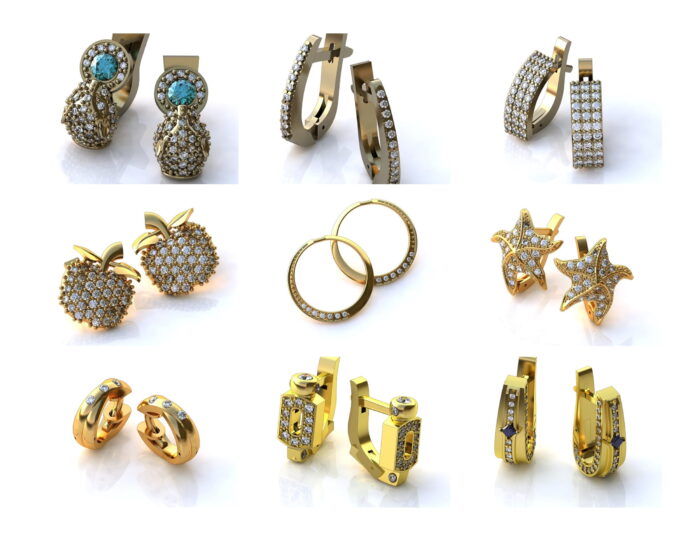 New Stylish Earrings 3dm 03