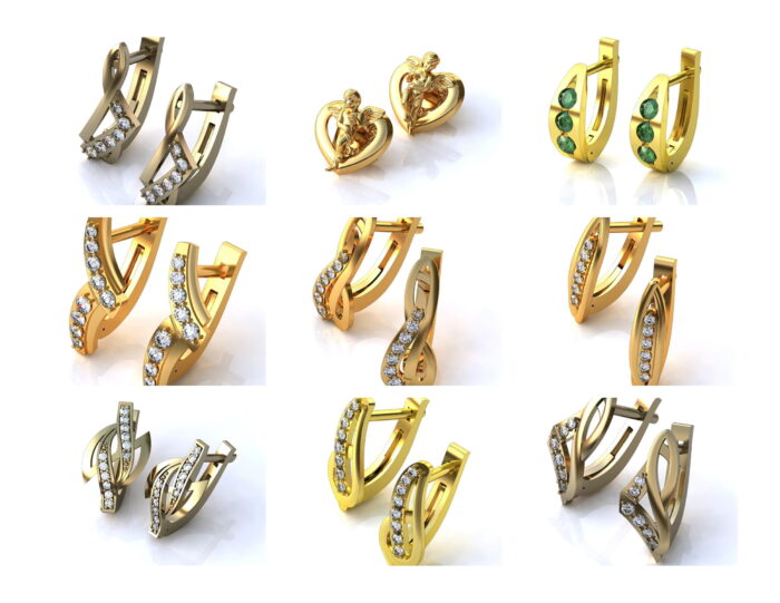 New Stylish Earrings 3dm 07