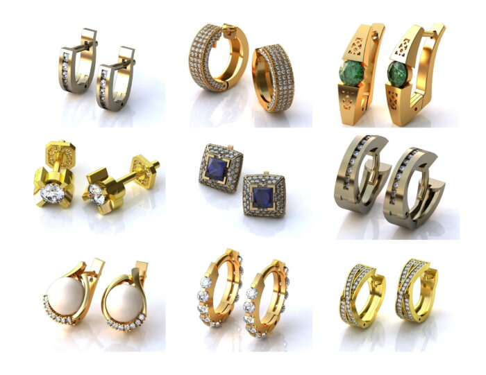 New Stylish Earrings 3dm 08