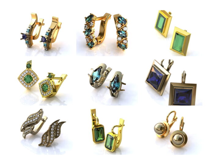 New Stylish Earrings 3dm 09