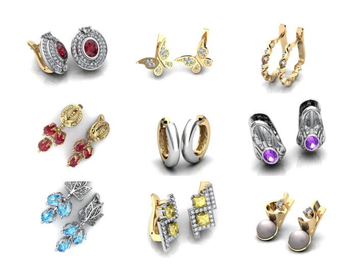New Stylish Earrings 3dm 12