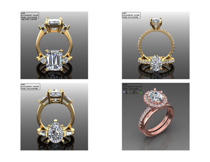 100 Solitaire Ring lot 1 20 rotated