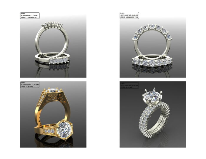 100 Solitaire Ring lot 2 10 rotated