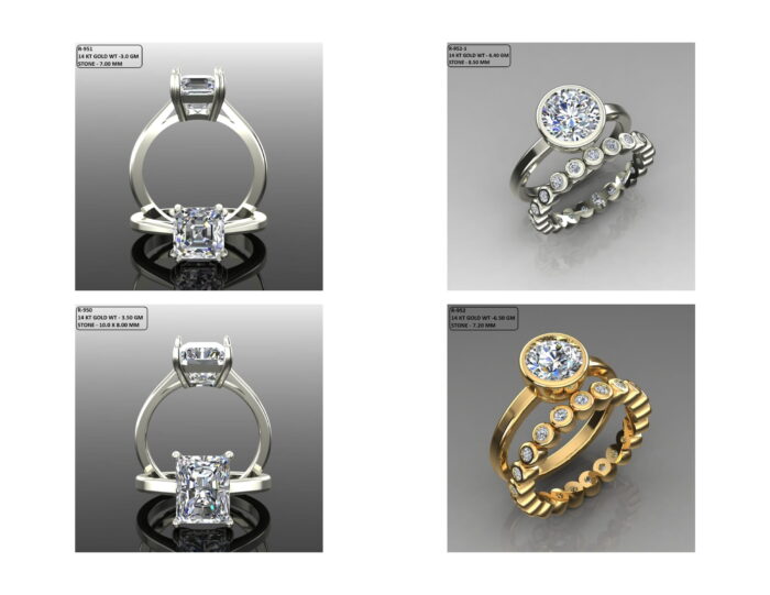100 Solitaire Ring lot 2 12 rotated