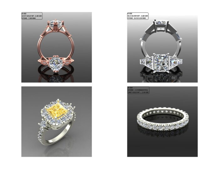 100 Solitaire Ring lot 3 10 rotated