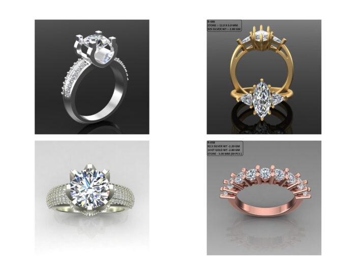 100 Solitaire Ring lot 3 13 rotated