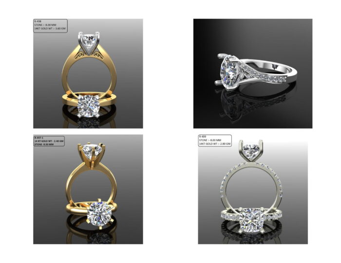 100 Solitaire Ring lot 3 25 rotated