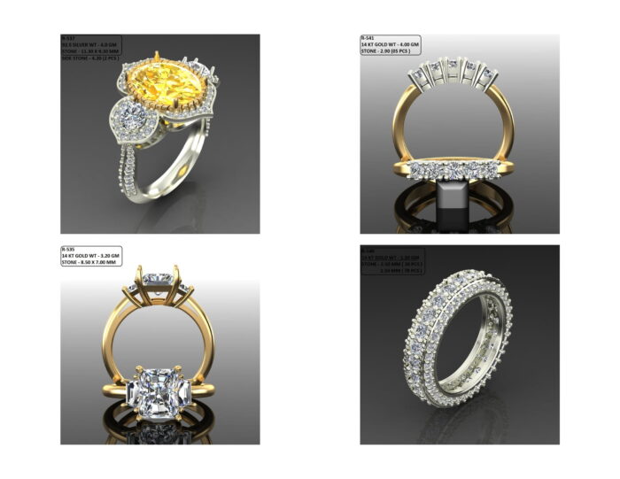 100 Solitaire Ring lot 4 10 rotated