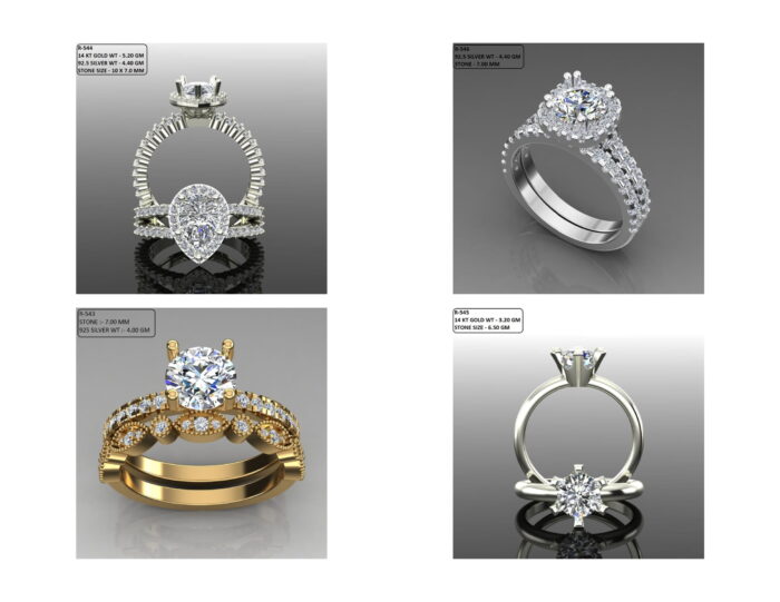 100 Solitaire Ring lot 4 11 rotated