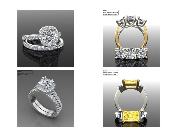 100 Solitaire Ring lot 4 12 rotated