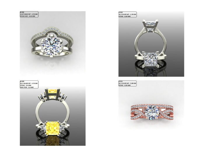 100 Solitaire Ring lot 4 13 rotated