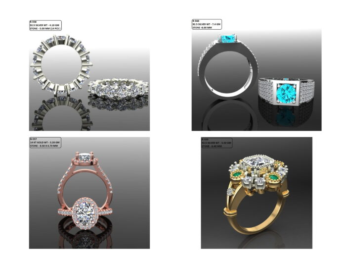 100 Solitaire Ring lot 4 15 rotated