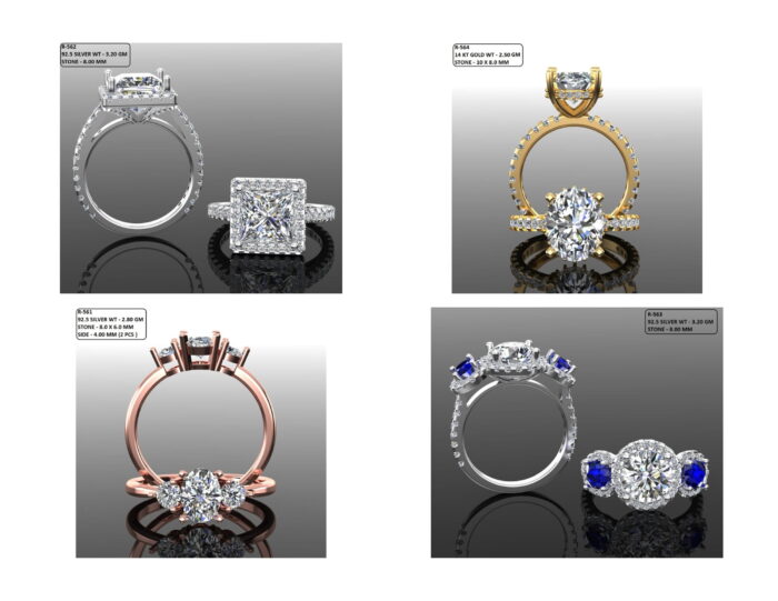 100 Solitaire Ring lot 4 16 rotated