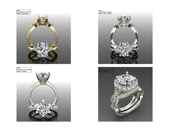 100 Solitaire Ring lot 4 20 rotated