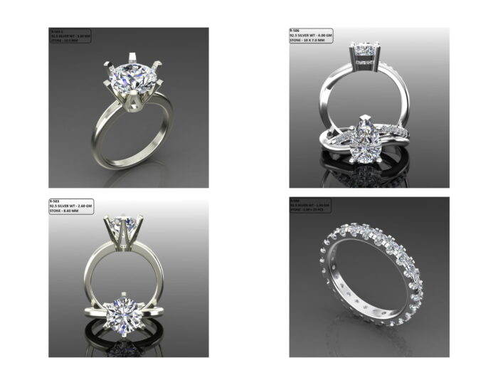 100 Solitaire Ring lot 4 21 rotated
