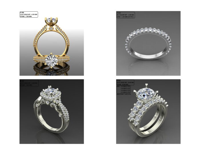 100 Solitaire Ring lot 4 25 rotated