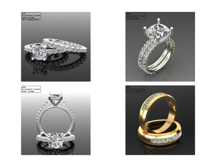 100 Solitaire Ring lot 5 11 rotated