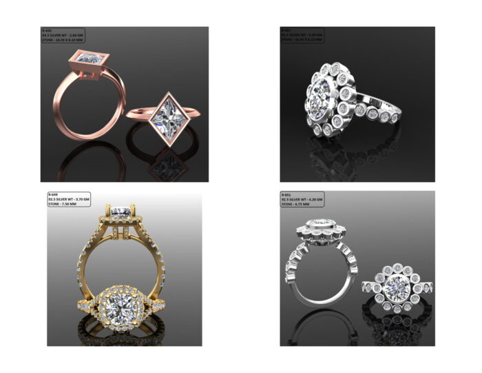100 Solitaire Ring lot 5 13 rotated
