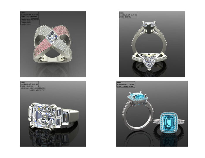 100 Solitaire Ring lot 5 15 rotated