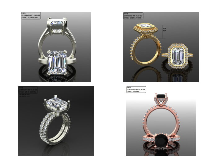 100 Solitaire Ring lot 5 18 rotated