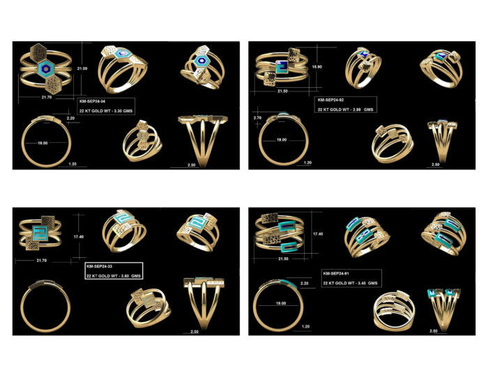 Turkish Ladies Rings 11 Lot 3 2 rotated