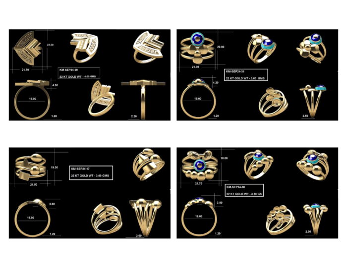 Turkish Ladies Rings 26 Lot 2 5 rotated