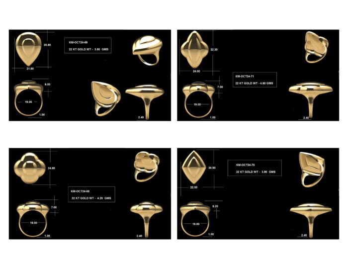 Turkish Ladies Rings 31 Lot 7. 1 rotated