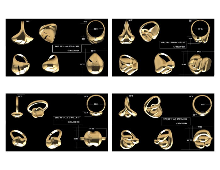 Turkish Ladies Rings 31 Lot 7. 4 rotated