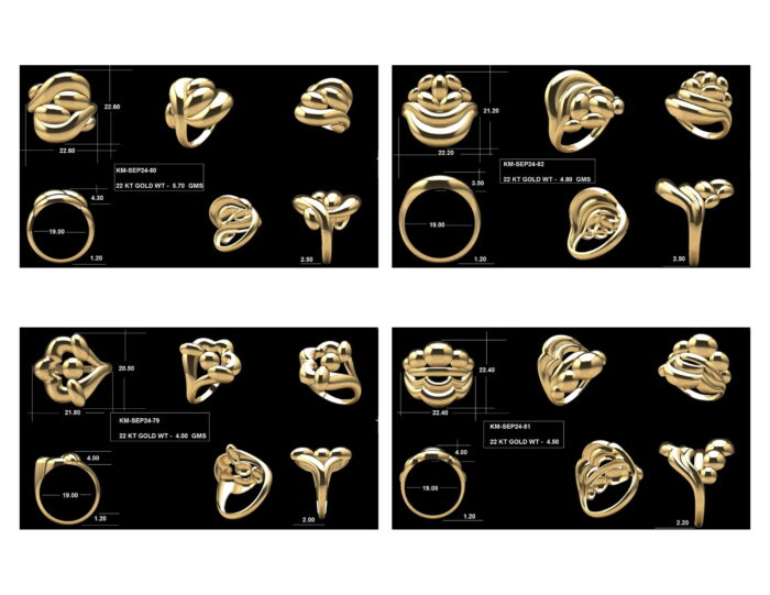 Turkish Ladies Rings 31 Lot 7. 5 rotated