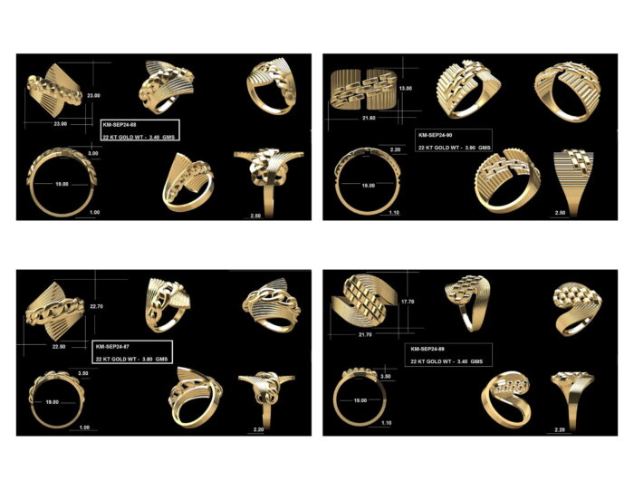 Turkish Ladies Rings 31 Lot 7. 7 rotated