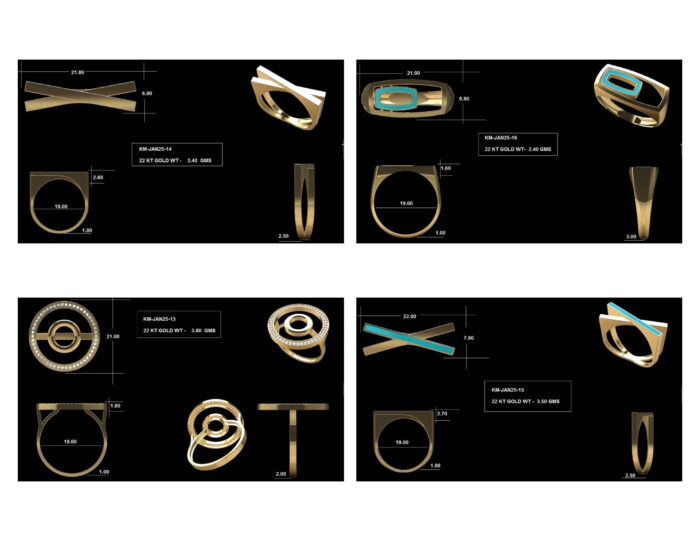 Turkish Ladies Rings 33 Lot 4 2 rotated