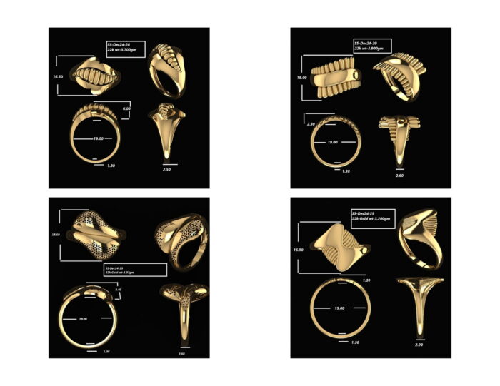 Turkish Ladies Rings 33 Lot 4 6 rotated