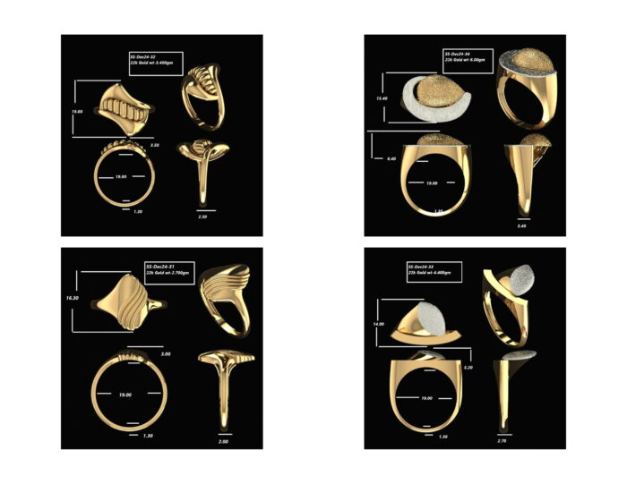 Turkish Ladies Rings 33 Lot 4 7 rotated