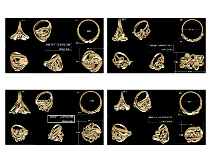 Turkish Ladies Rings 42 Lot 6. 02 rotated