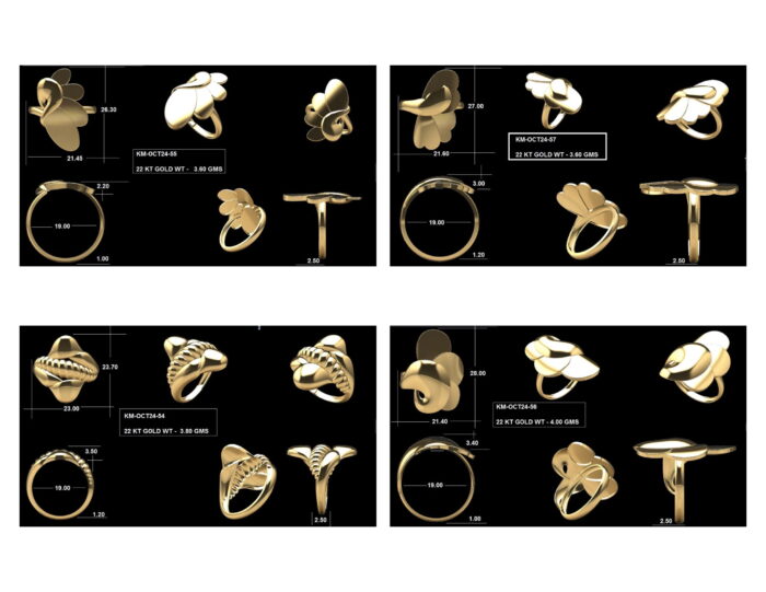 Turkish Ladies Rings 42 Lot 6. 08 rotated