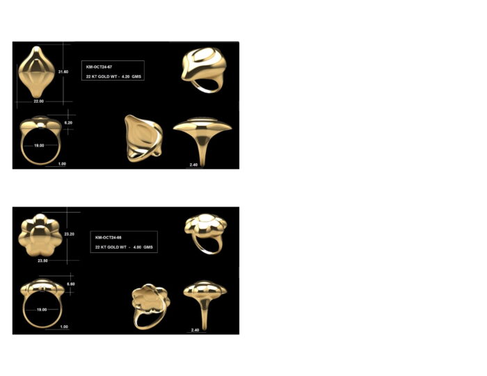 Turkish Ladies Rings 42 Lot 6. 10 rotated